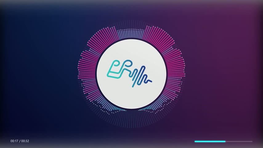 Digital Disco music visualizer style