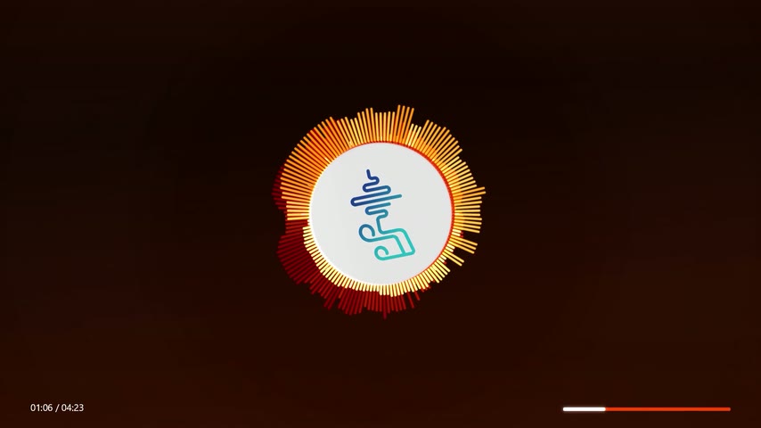 Solar Spectrum music visualizer style