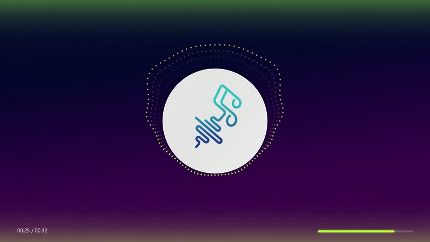 Wave Dots music visualizer style